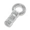 JewelrySupply Crimp Tube with Jump Ring Sterling Silver (1-Pc)